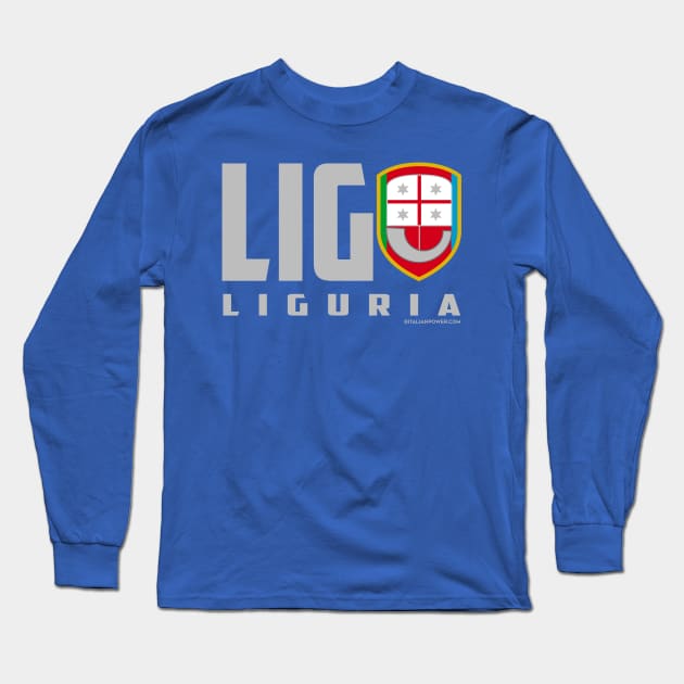 LIG-Liguria Long Sleeve T-Shirt by ItalianPowerStore